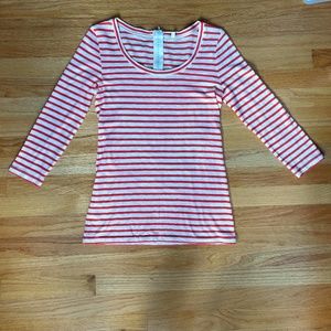 J. Crew | 3/4 sleeve striped T shirt Sz:S